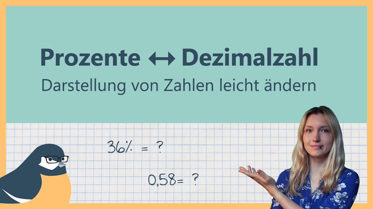 Prozente in Dezimalzahl umwandeln - und umgekehrt | Mathe-Lückenfüller #21