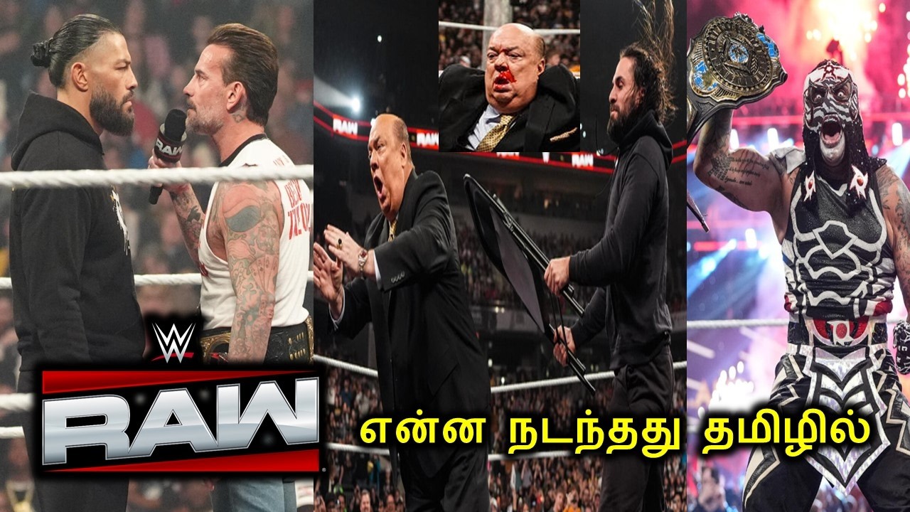 WWE Raw 02 Mar 2026 Review In Tamil, Roman Reigns, New IC Champ, CM Punk, Wrestling Tamil Star