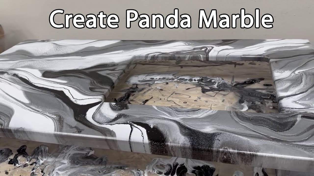 How to Create Panda Marble using PolyKote | Artisan Design Concepts