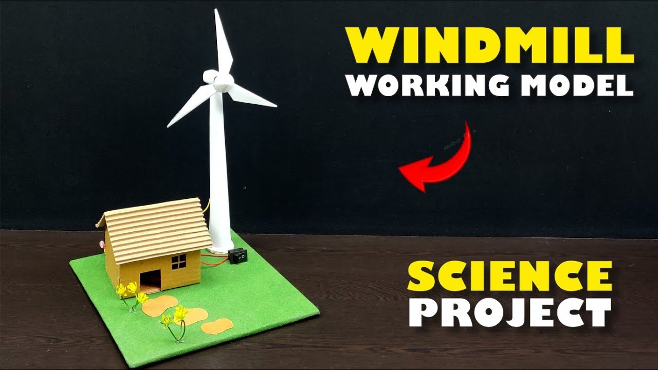 How To Make Working Model Of Windmill || Wind Turbine Working Model|| Science Project || Science 