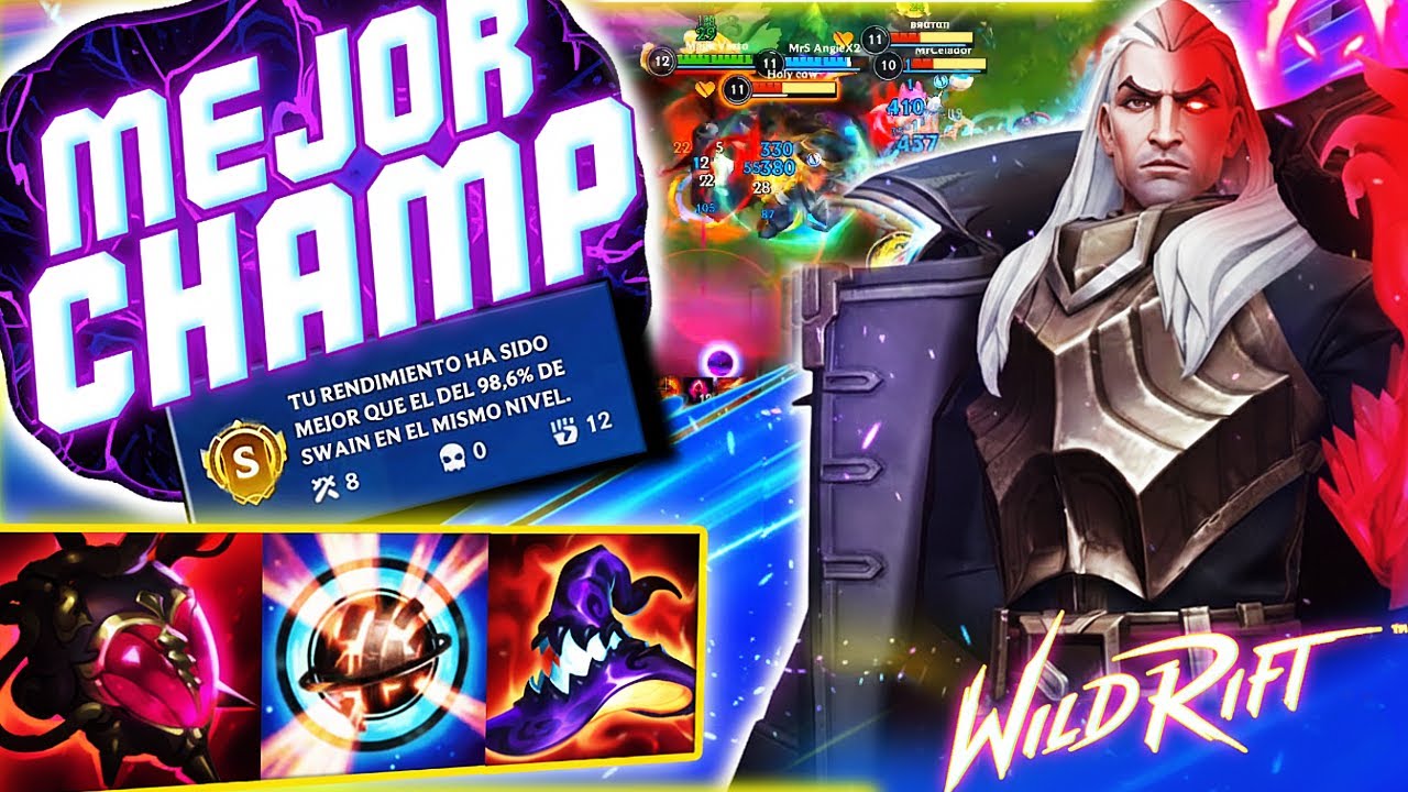 SWAIN ES EL MEJOR CAMPEON DE TODO WILD RIFT!!