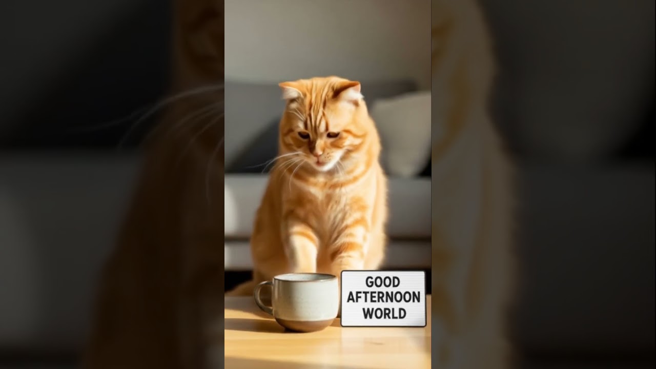 Cat Vibes #goodafternoon #cat #viral #aiartcommunity #catcommunity #aiart #aianimals #adorable #fyp