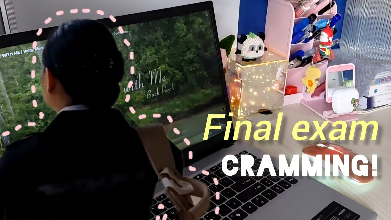 cramming for finals! | exam season *realistic student vlog*