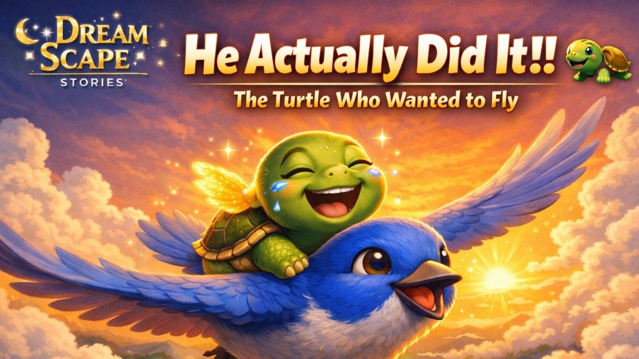 Can a Turtle Really Fly? 🐢 | Animated Moral Story for Kids | Bedtime Stories English