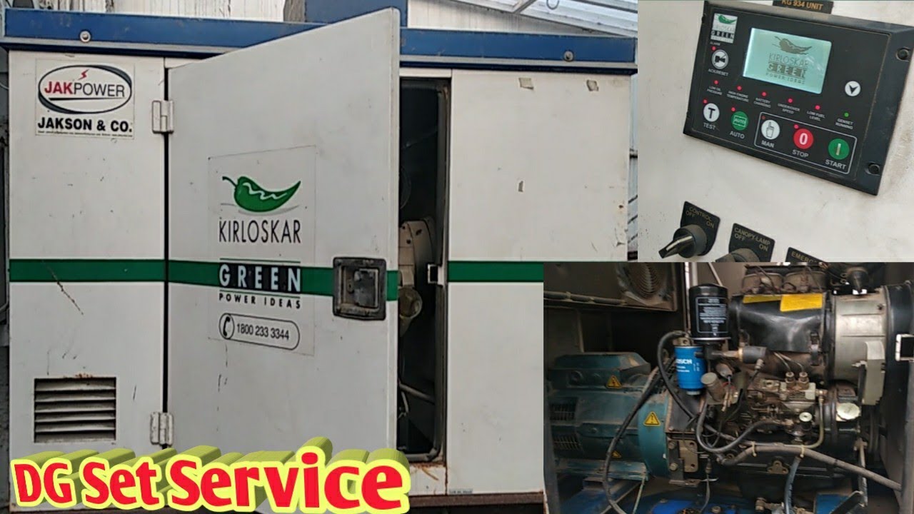 Silent DG Set For Home| Kirloskar 20 kva single phase generator services| जनरेटर की सर्विस कैसे करें