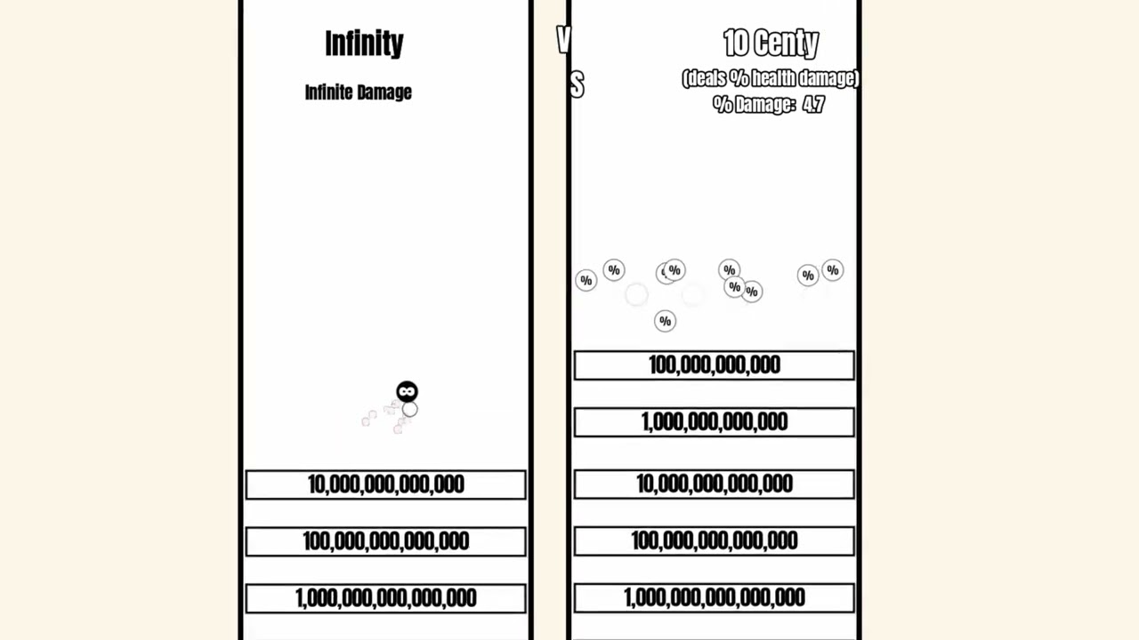 Infinity Ball VS 10 Centy Balls | Block-break Race