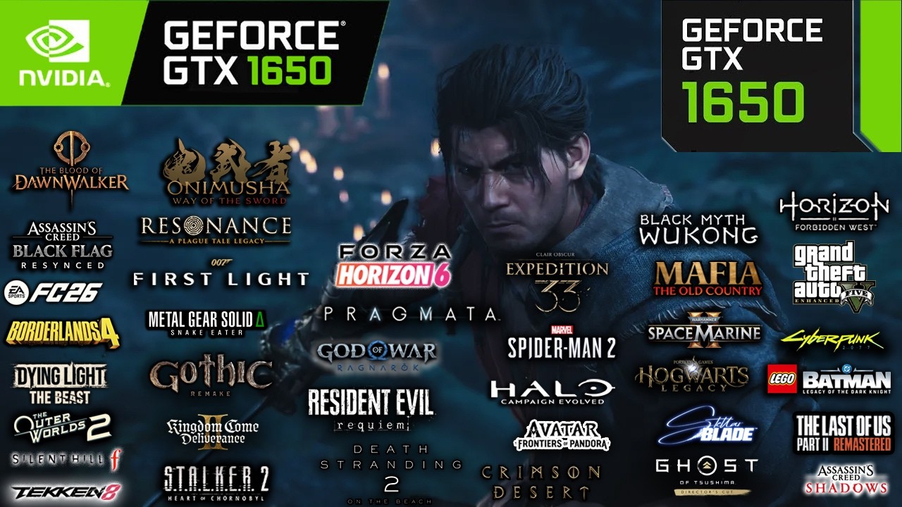 GTX 1650 in 40 Modern Games (2026) &ndash; 4GB VRAM is Officially a Problem?