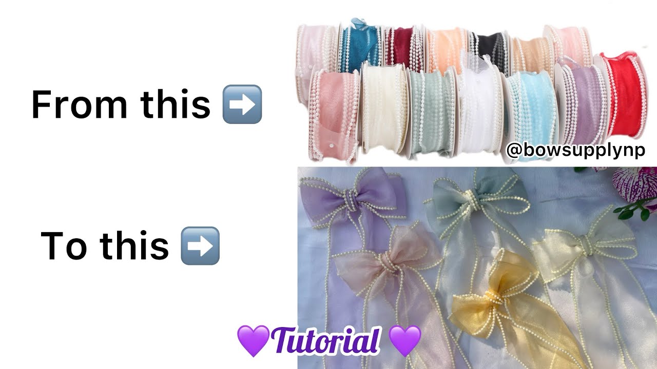 How to Make Pearl-Edge Ribbon Bows | DIY Bow Tutorial | Bow Supply NP