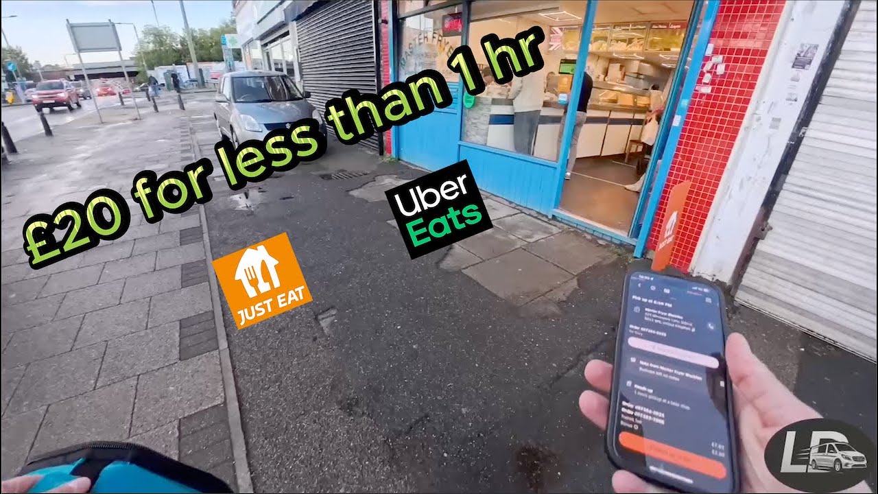 A Day Delivering Uber Eats & Just Eat — £20/Hour Side Hustle 💵🔥