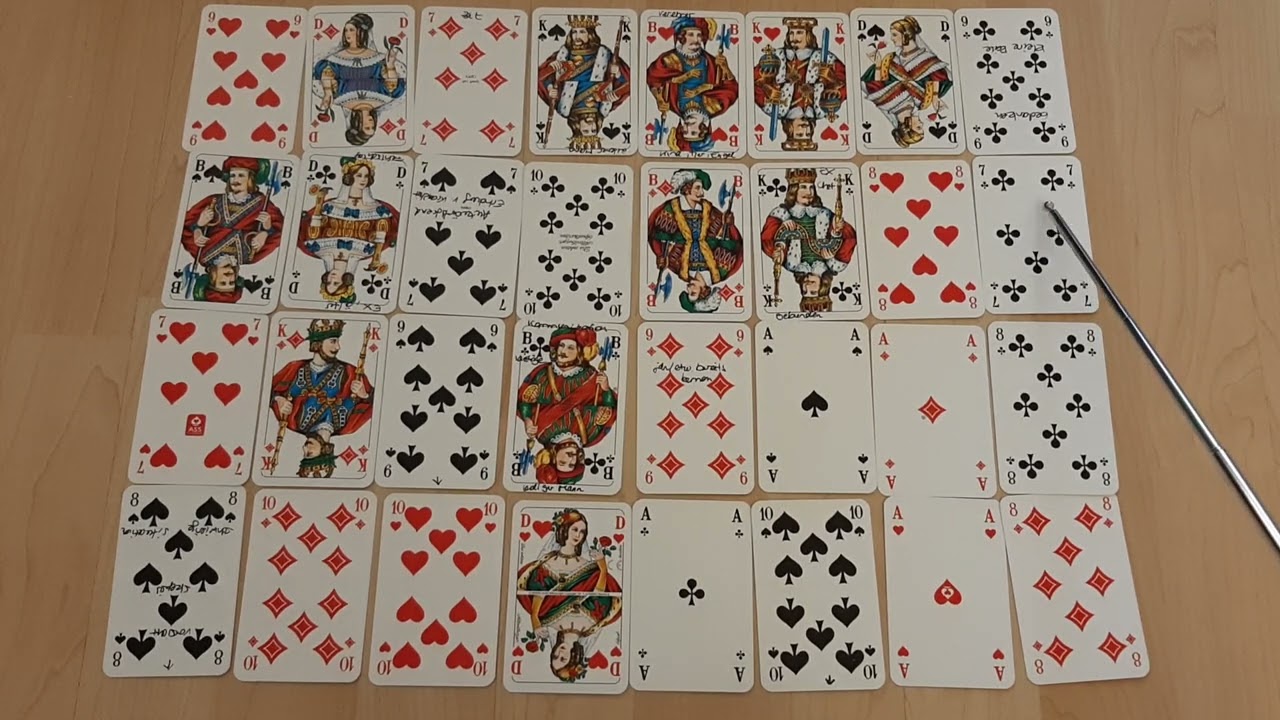 Karten legen lernen mit Skat - Teil 1