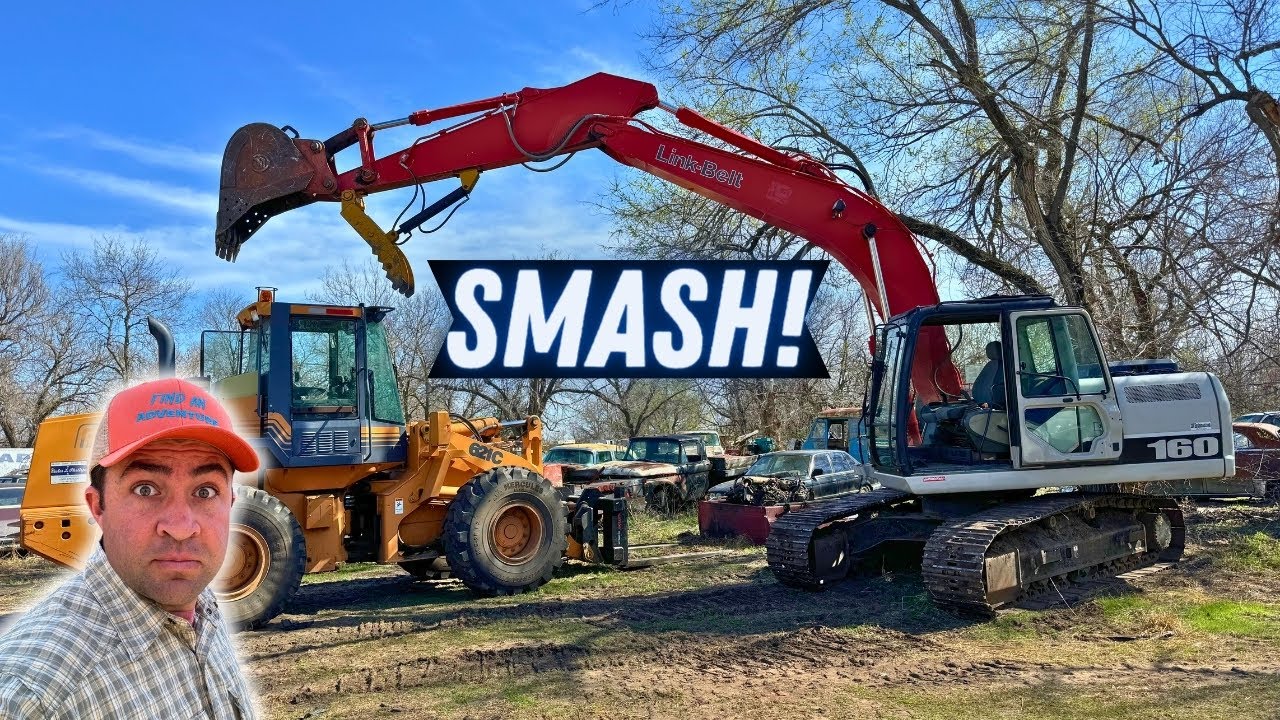 Absolute CARNAGE at the Junkyard! Car Crushing, Packing Dumpsters, and A NEW FARM CLEANUP!