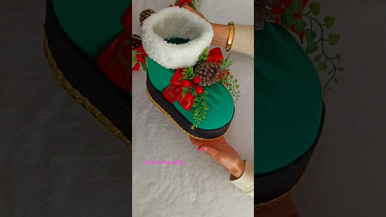 Bota Navideña facil de hacer 