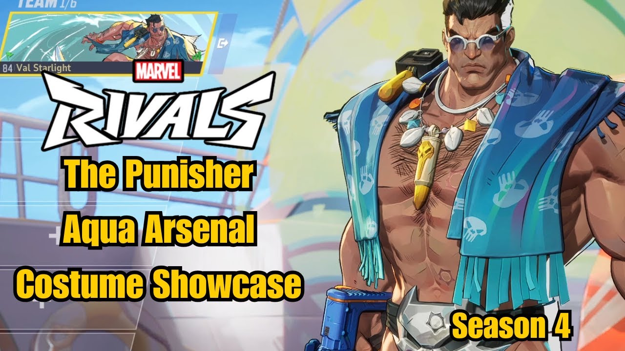 The Punisher | Aqua Arsenal Summer Special Event Vol. 2 Costume Showcase | Marvel Rivals Season 4