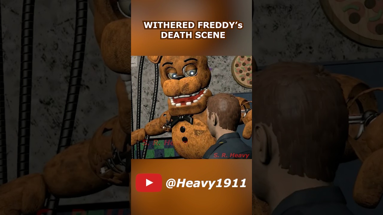 Withered Freddy's DEATH SCENE #fnaf #animation #fivenightsatfreddys #mikeafton