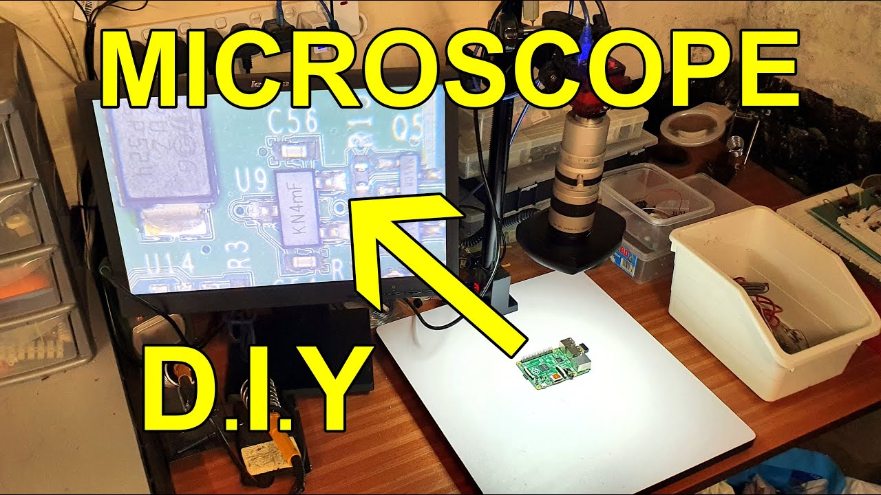 Cheap DIY bench microscope for soldering or other work