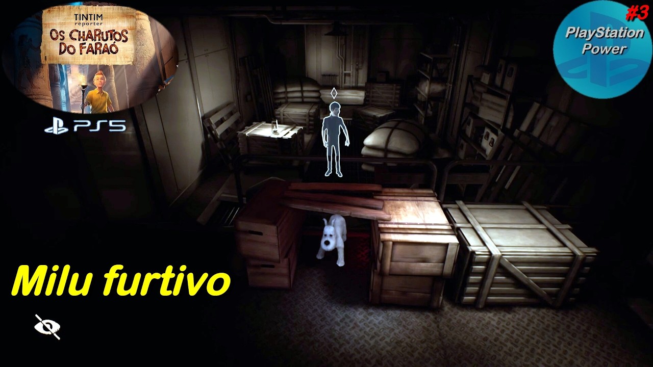 Milu furtivo - Tintim Reporter - Os Charutos do Faraó (#3)
