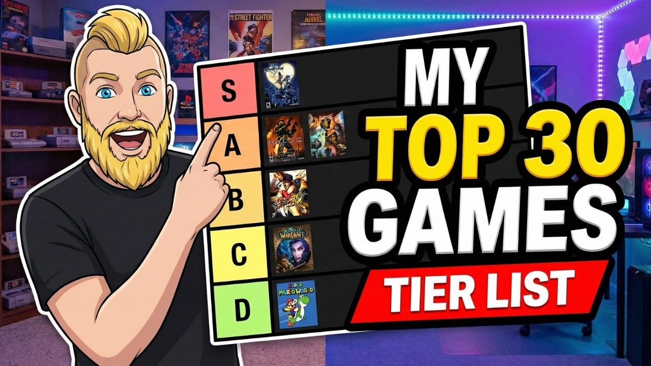 Ranking My Top 30 Games of ALL TIME (Tier List)