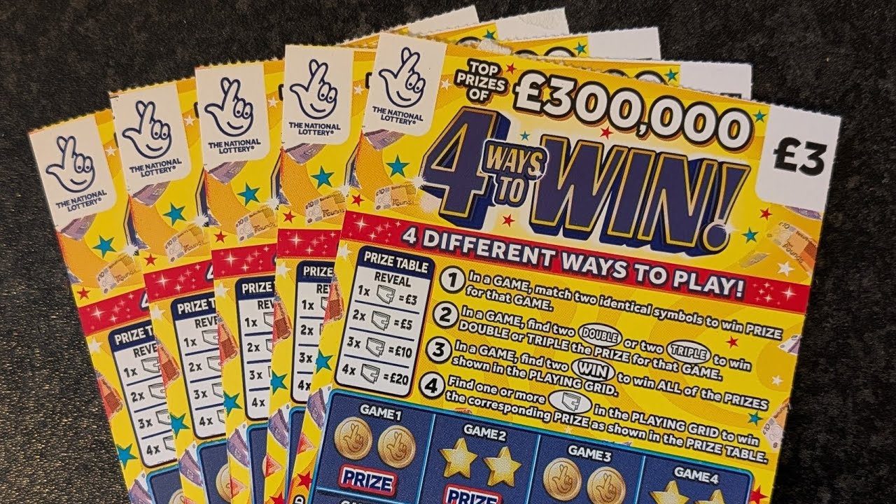 £15 of the Brand New 4 Ways To Win UK Allwyn National Lottery Scratch Cards