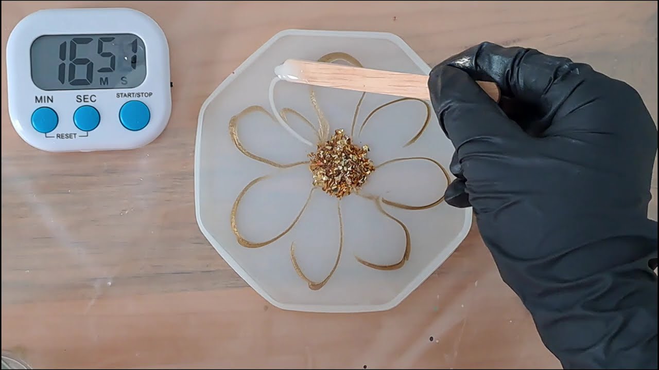 Create a Classic 3D Resin Flower | White & Gold Bloom Tutorial