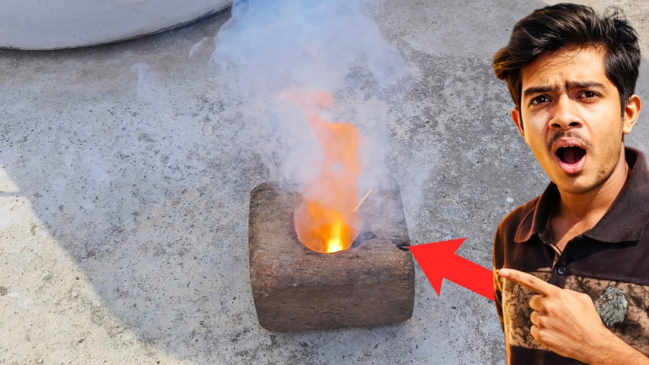 Wooden Block Fire Test 🔥 | अंदर से जल गया या बच पाया? 😳🔥