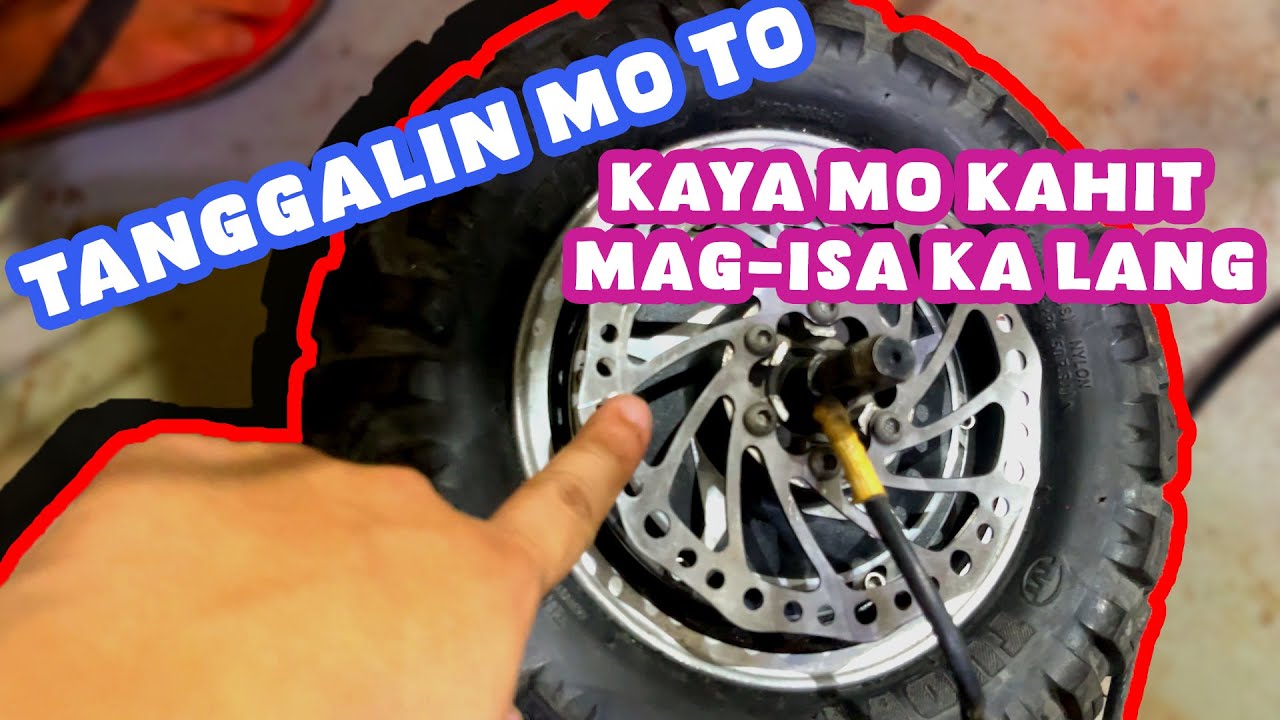 PAANO TANGGALIN ANG MOTOR NG E-SCOOTER