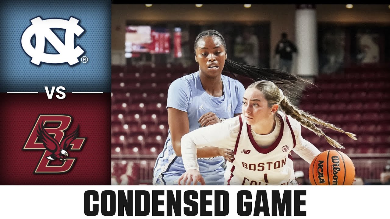 North Carolina vs. Boston College Condensed Game | 2025-26 ACC Women&rsquo;s Basketball