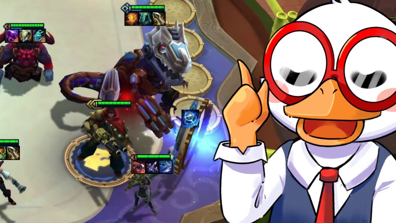This comp uses Bilgewater to get a free Graves*3 to pilot the T-Hex. It's insanely broken.