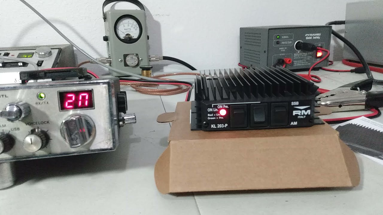 RM Italy 203P refresher and test video for Terry, Compact Mobile Linear Amplifier