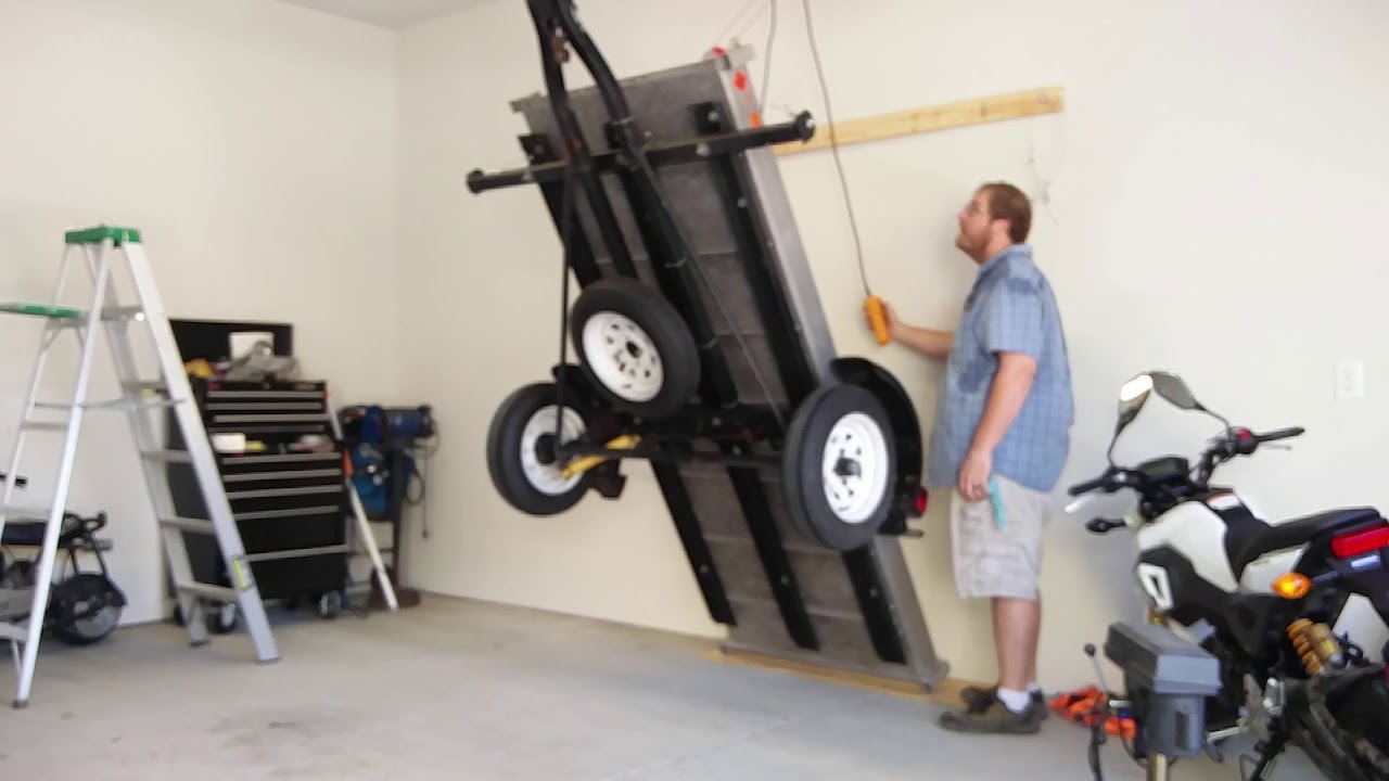 Utility Trailer Vertical Storage