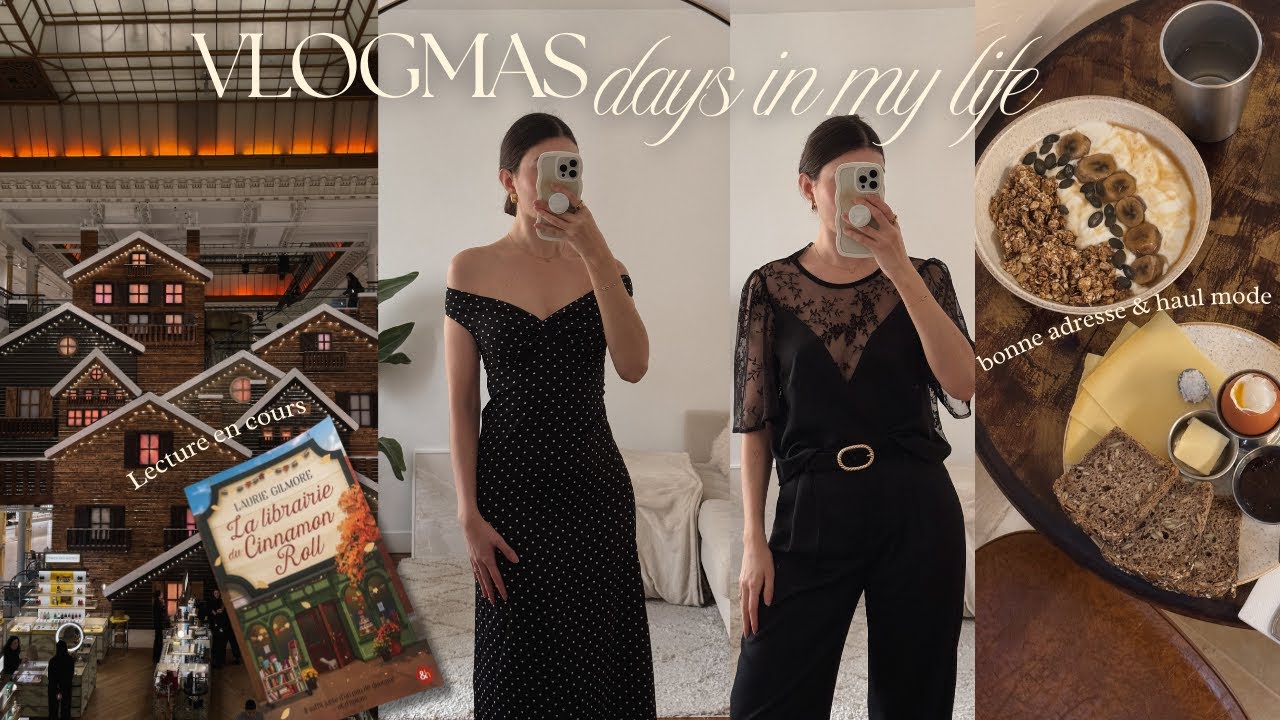 Dernier Vlogmas🎄Haul mode La Petite Etoile, Saaj, Peppermayo, Brunch, lecture et Noel à Paris✨
