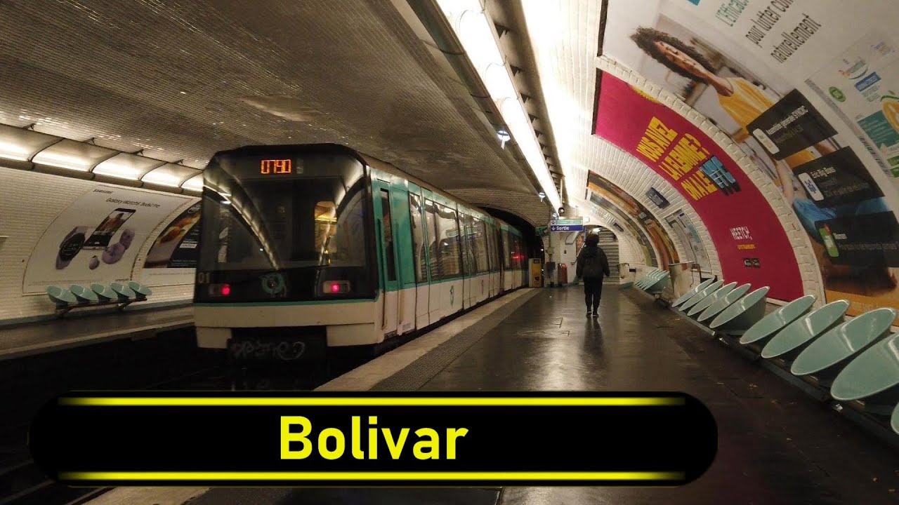 Metro Station Bolivar - Paris 🇫🇷 - Walkthrough 🚶