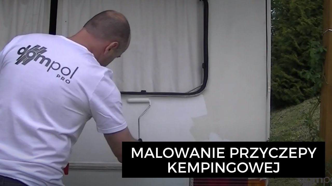 Malowanie renowacyjne przyczepy kempingowej lub domku holenderskiego