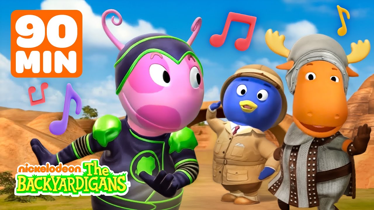 90 Minutes of Backyardigans BEST Season 4 Songs! w/ Tyrone, Pablo & Uniqua | The Backyardigans