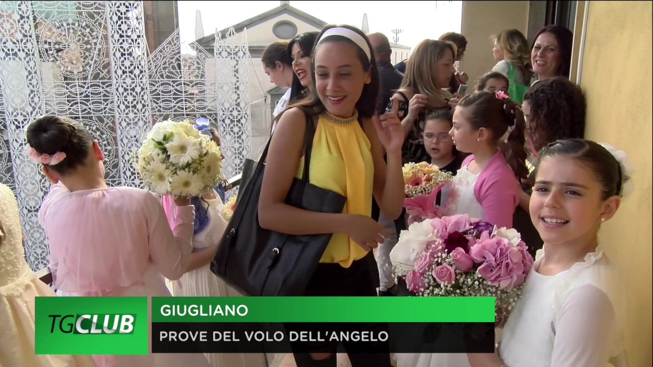Giugliano. Madonna della Pace 2017, prove del volo dell'angelo