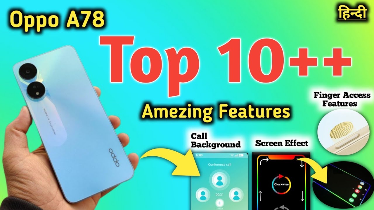 Oppo a78 Tips And Tricks - Top 10++ Hidden Features | Hindi