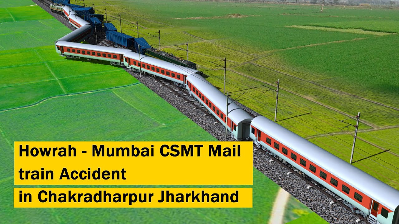 Howrah - Mumbai CSMT Mail train Accident 3D explaind in Hindi