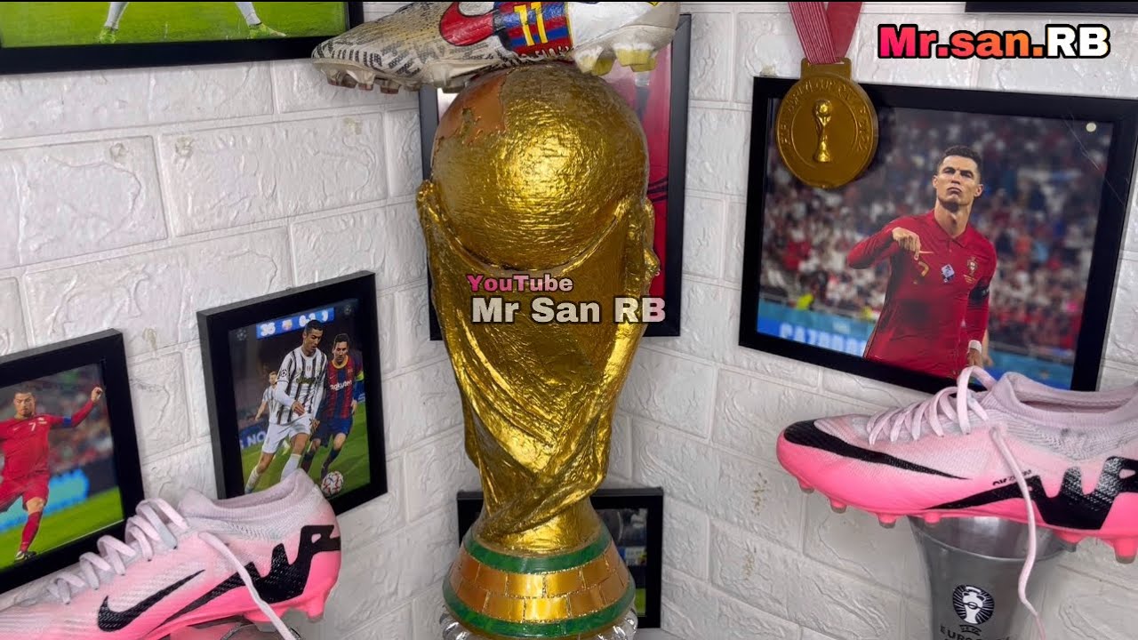 FIFA World Cup 2026🇺🇸🏆& all my trophies  DIY made at home #trophy #ballondor #mrsanrb