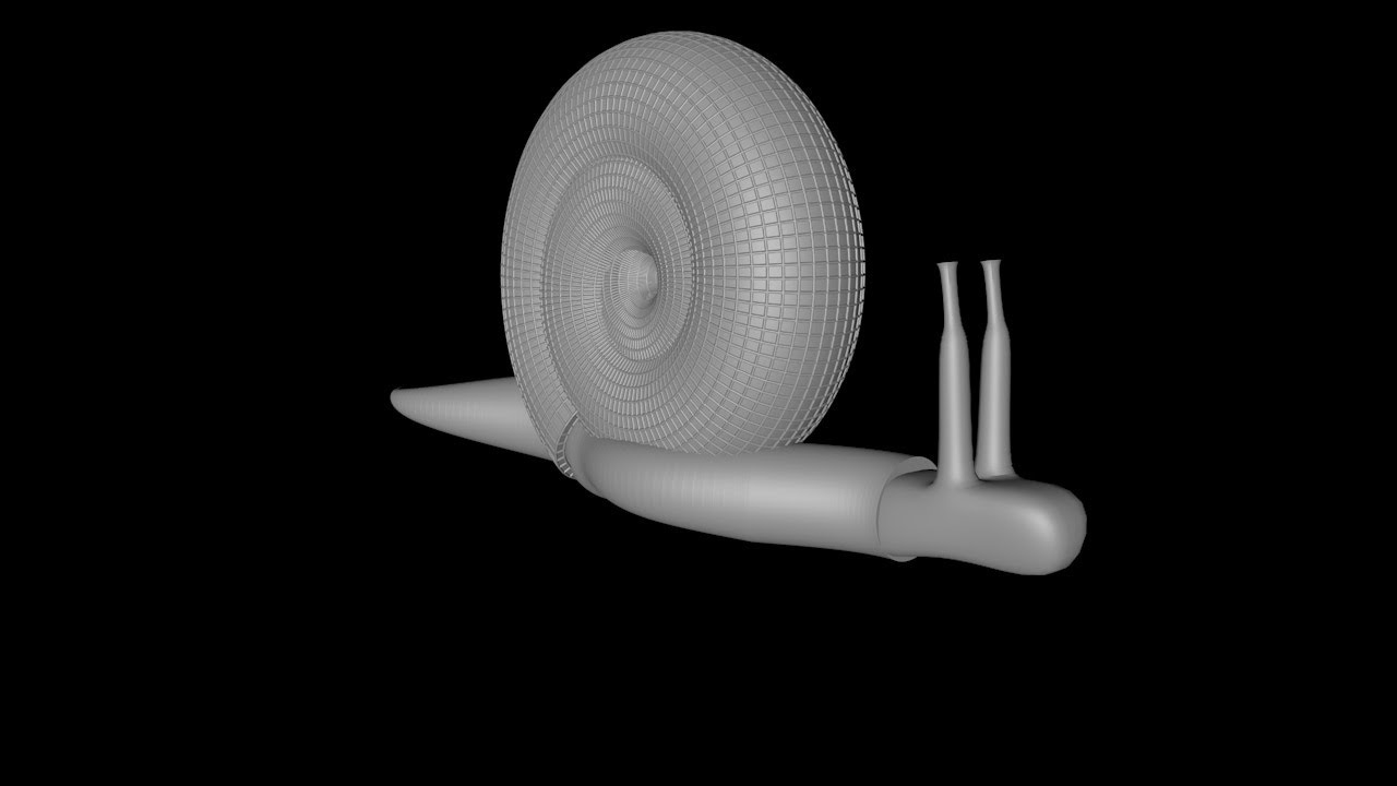 Snail in Cinema 4D tutorial
