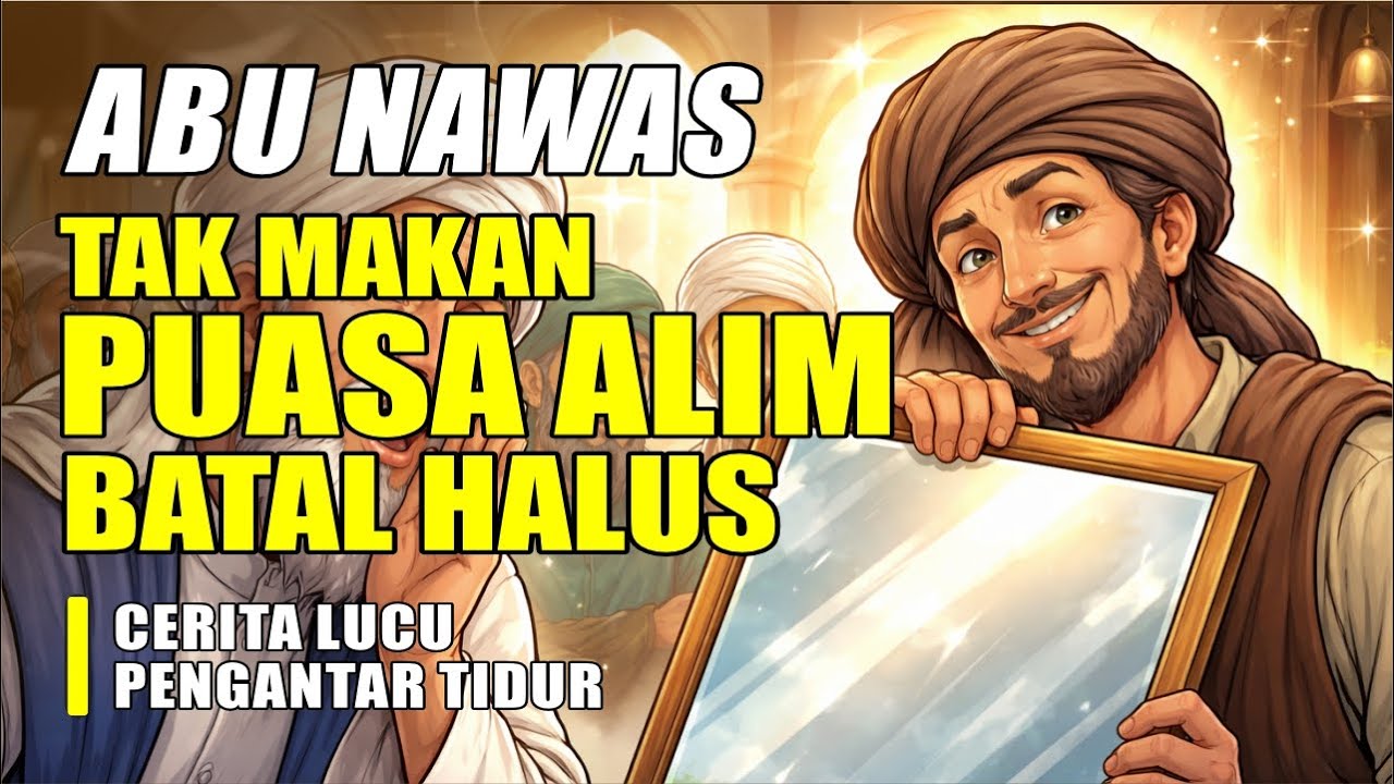 ABU NAWAS TAK MAKAN & MINUM KARENA PUASA TAPI BATAL 😱 || CERITA LUCU PENGANTAR TIDUR –SEJARAH ISLAM