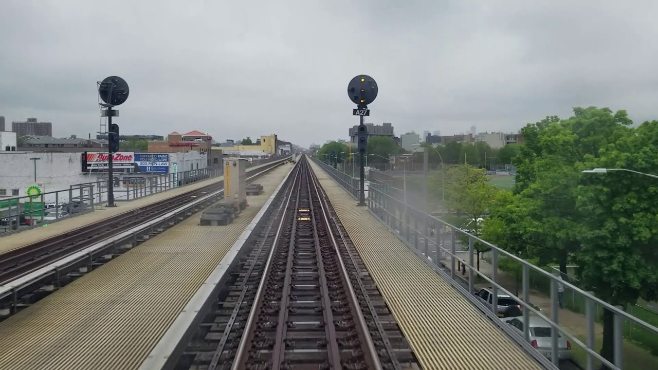 4K/60p: LIRR M3 Front Window Jamaica to Atlantic Terminal (Express Run)