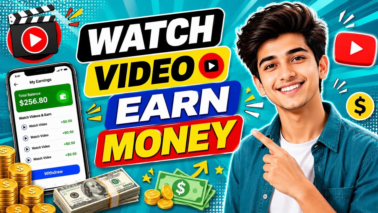 Watch Video Earn Money | Play Games to Earn Rewards | Website Review 2026