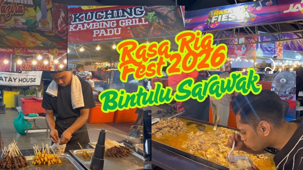 Rasa Ria Fest 2026 RAMAI SANGAT! 😱 Food hunting #Bintulu Sarawak