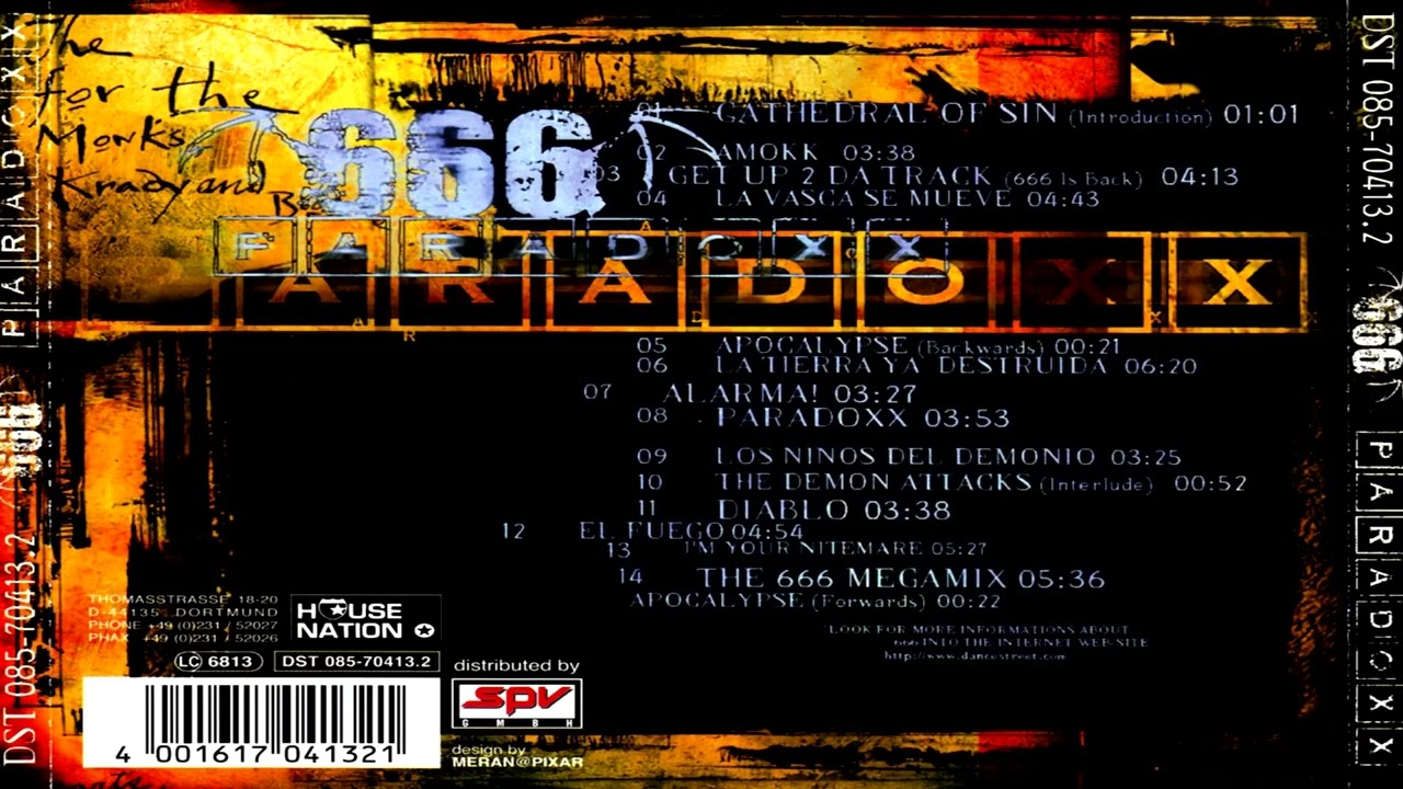 666  PARADOXX (FULL ALBUM 1998) MASTERMIX 4k