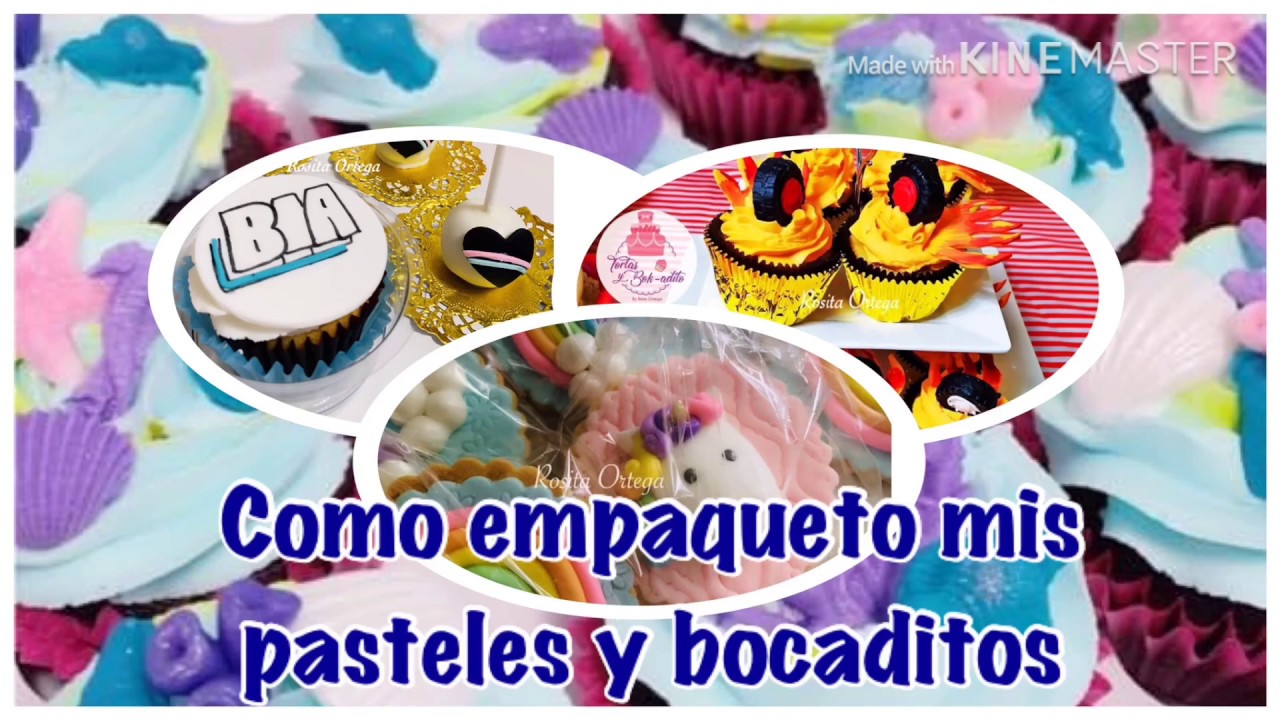 Empaquetando mis pasteles y bocaditos temáticos Cupcakes, galletas y Cakepops para entrega