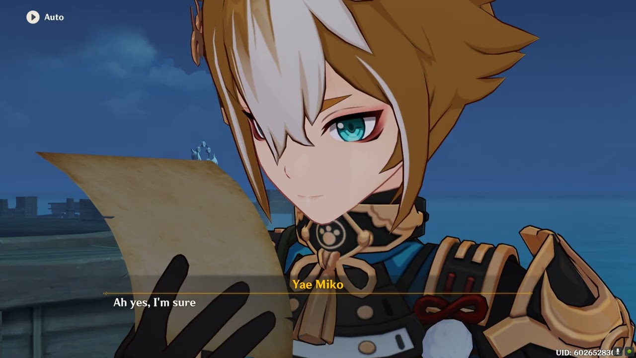 Gorou Reads Guuji Yae's Letter