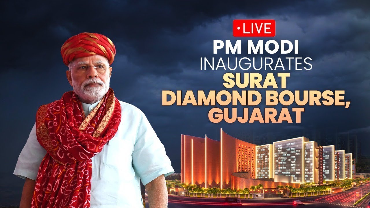 LIVE: PM Shri Narendra Modi inaugurates Surat Diamond Bourse, Gujarat