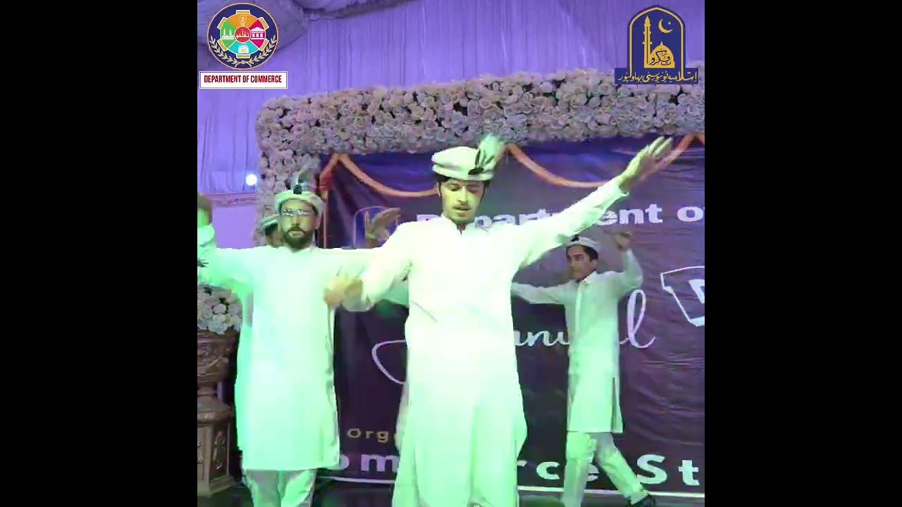 Students Performing Cultural Dance of Gilgit Baltistan during the annual dinner 24 Dep of Commerce.