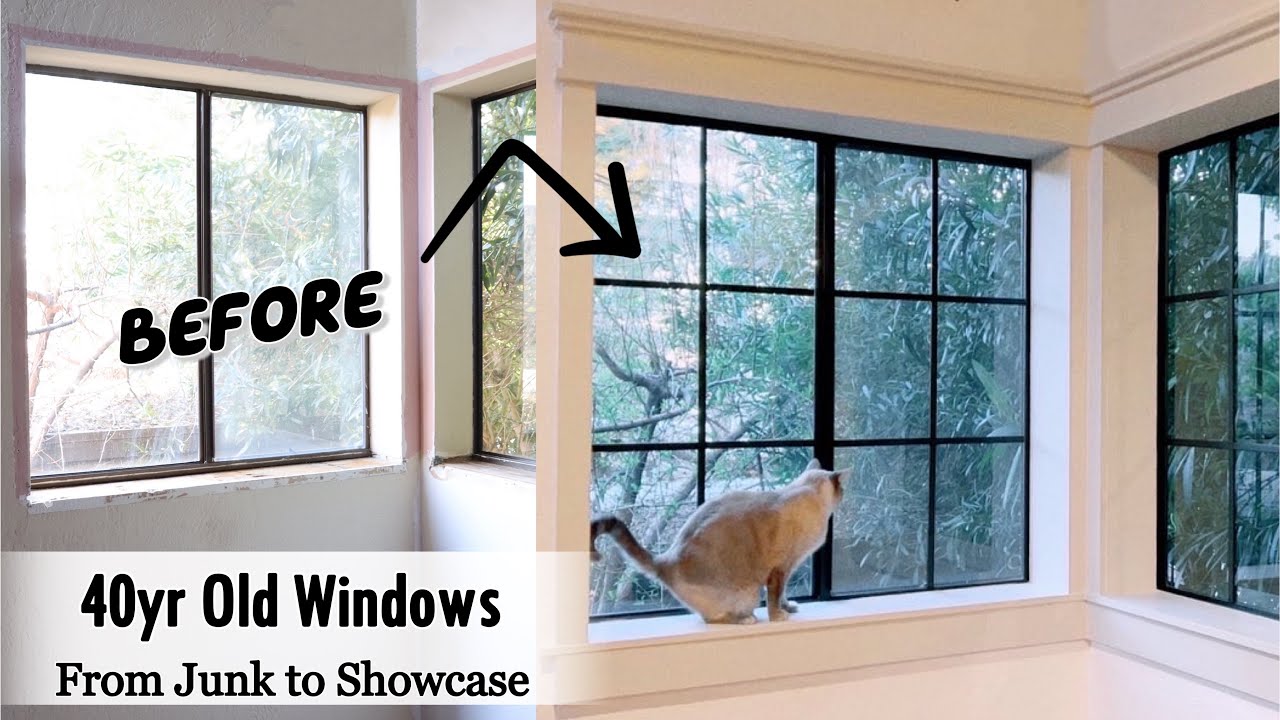 EXTREME WINDOW TRANSFORMATION | DIY Window Casing + French Window Trim