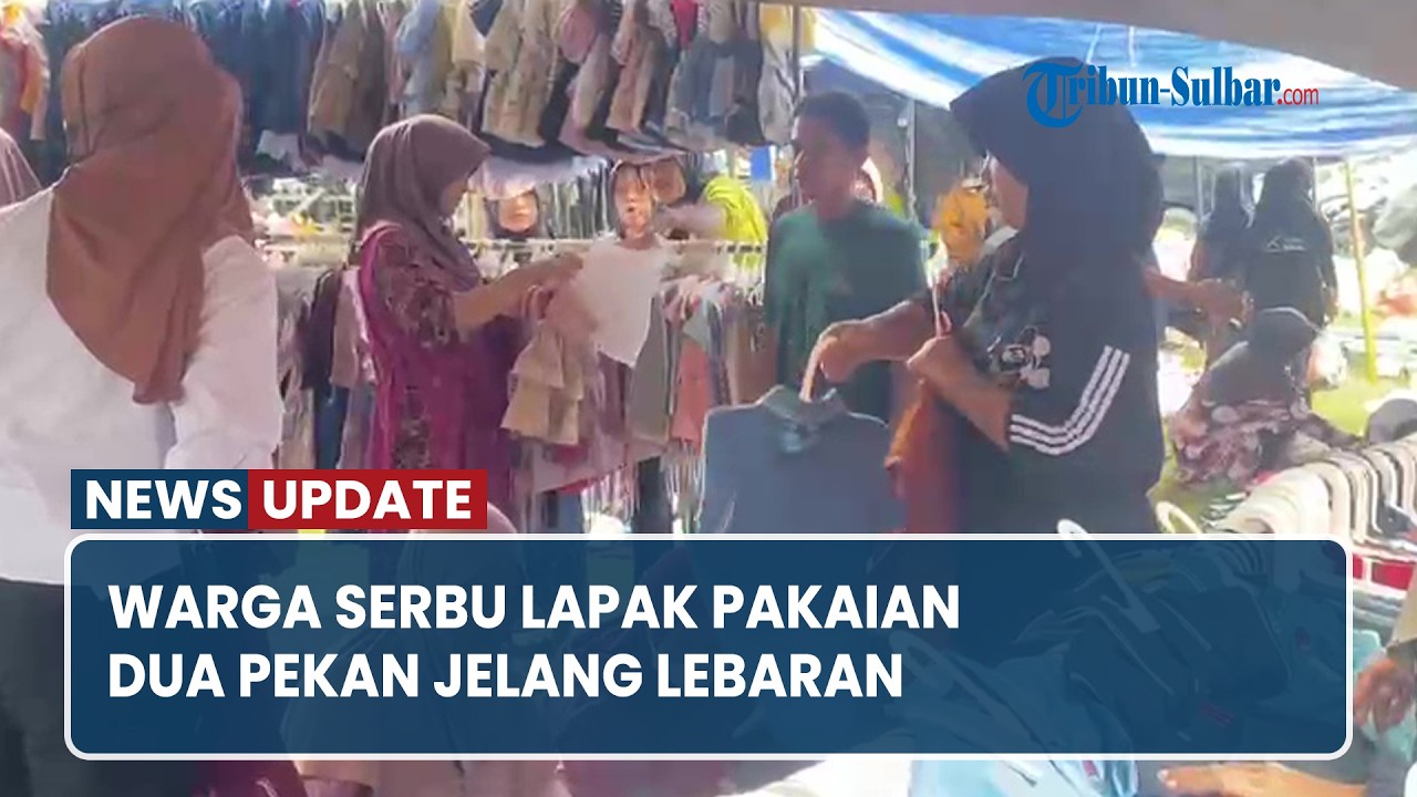 Warga Serbu Lapak Pakaian di Pasar Pasangkayu, Dua Pekan Jelang Lebaran