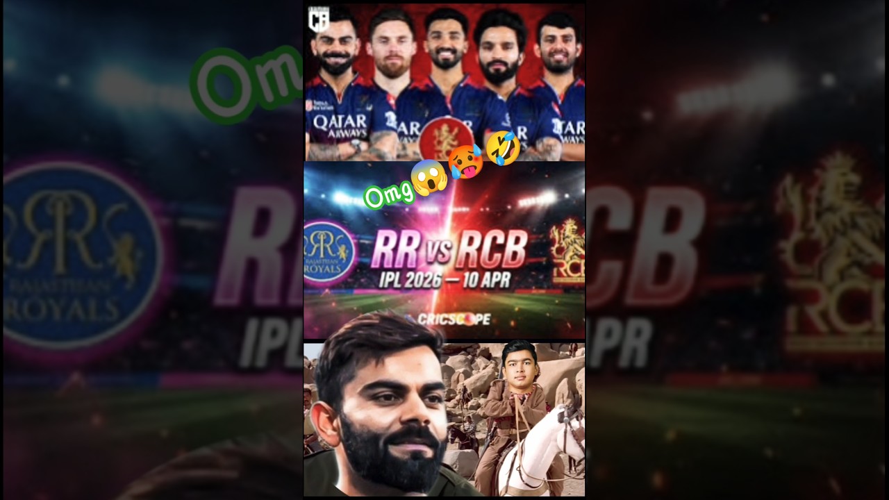 #omg 😱RCB vs RR LIVE 🔥 आज का बड़ा मुकाबला 😱 | IPL 2026 Today Match #shorts #viral #viratkohli #ipl
